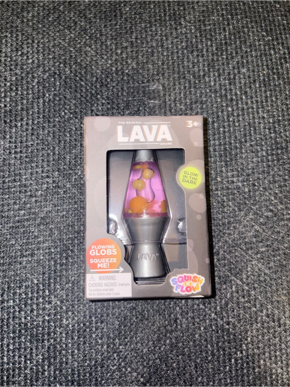 Schilling Lava Brand Purple & Orange Glow-in-the-Dark Mini Lava Lamp